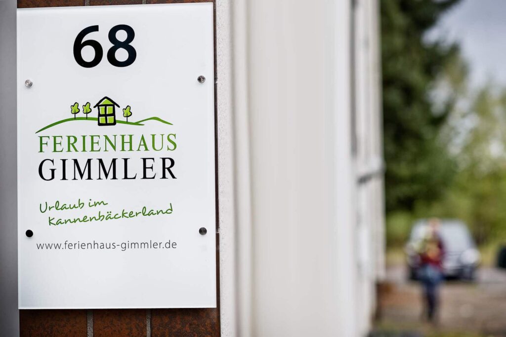 Ferienhaus Gimmler Firmenschild