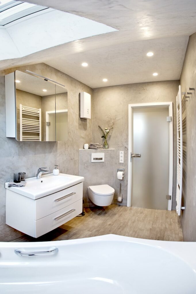 Ferienwohnung Lichtzauber Badezimmer